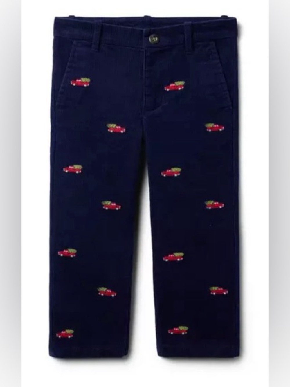 Janie and Jack The Embroidered Holiday Corduroy Pant (Size: 2T)